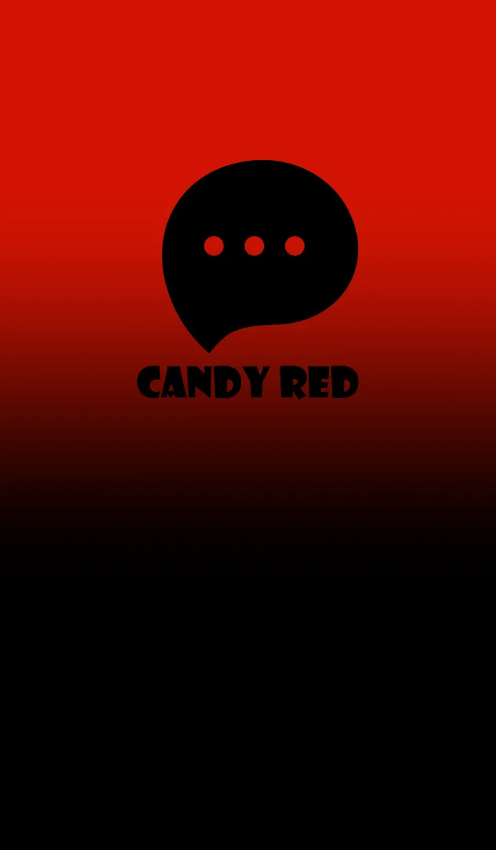 [LINE着せ替え] Black & Candy Red Theme V2 (JP)の画像1
