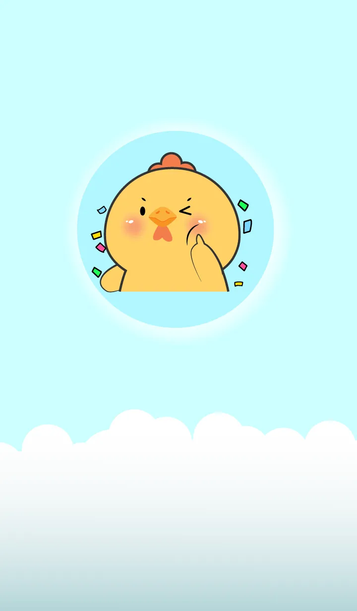 [LINE着せ替え] Simple So Lovely Chicken Theme (JP)の画像1