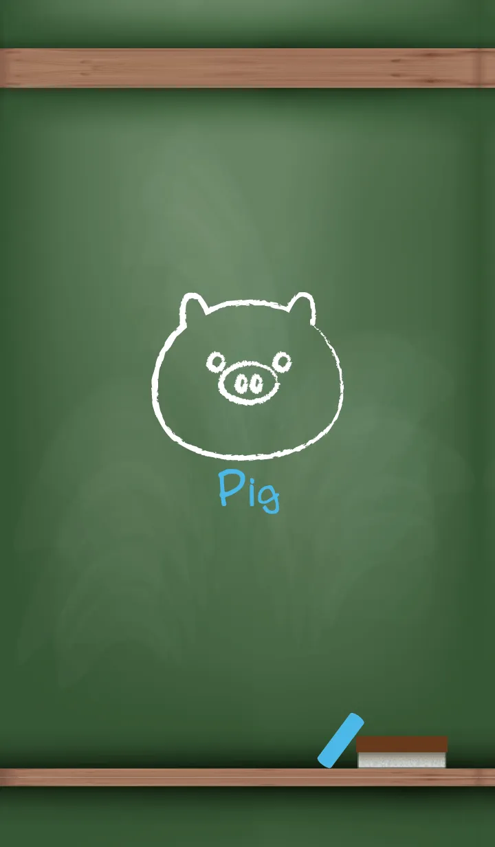 [LINE着せ替え] blackboard Pig 24の画像1