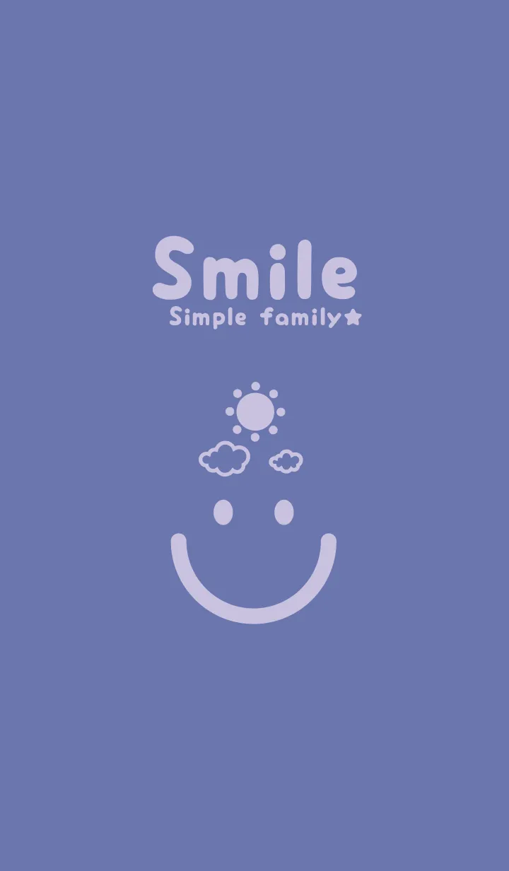 [LINE着せ替え] スマイル＆SUN サルビアブルーの画像1