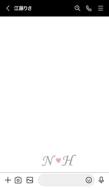 [LINE着せ替え] LOVE-INITIAL N&H イニシャル 3の画像3