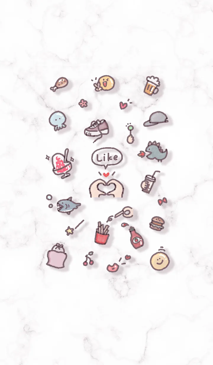 [LINE着せ替え] シンプルなアイコン19♥グレージュ02_1の画像1