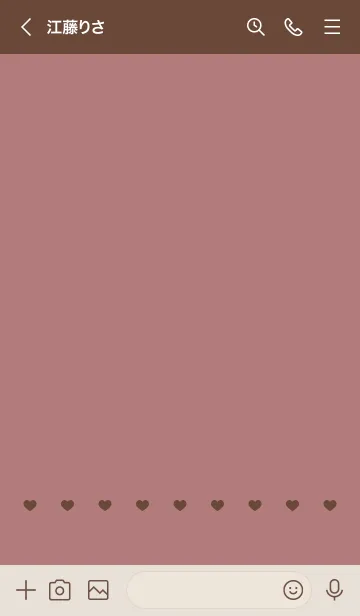 [LINE着せ替え] ねことハート(brown&dusty colors:01)の画像3