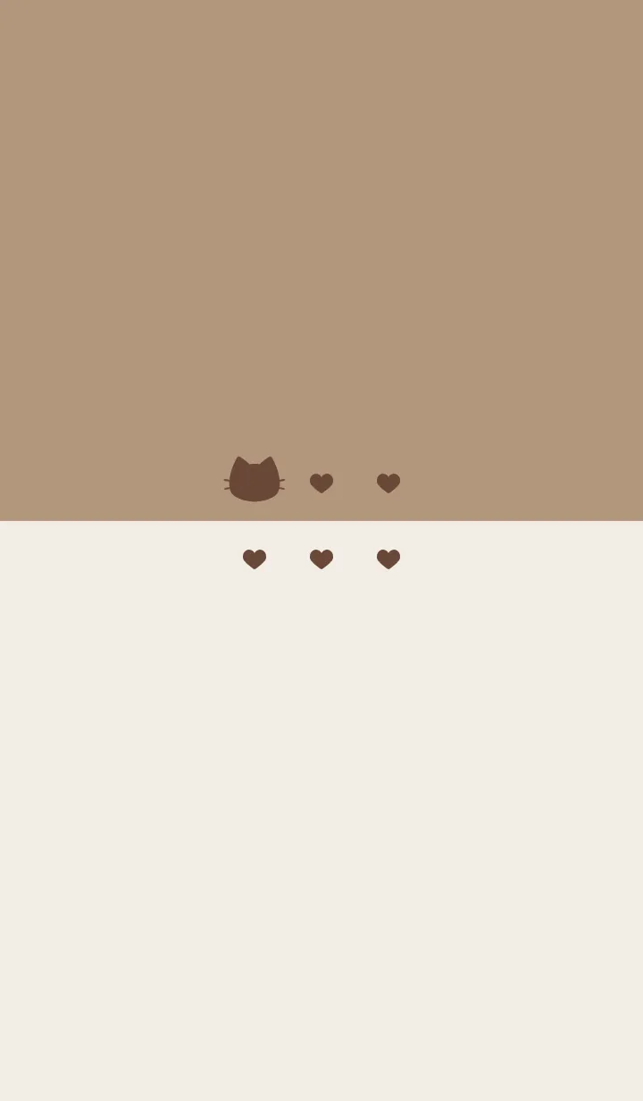 [LINE着せ替え] ねことハート(brown&dusty colors:02)の画像1