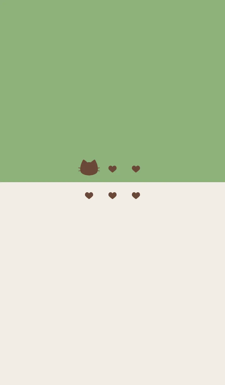 [LINE着せ替え] ねことハート(brown&dusty colors:04)の画像1