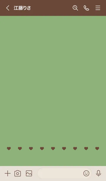 [LINE着せ替え] ねことハート(brown&dusty colors:04)の画像3