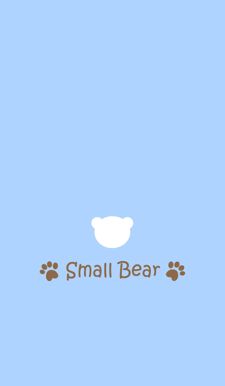 [LINE着せ替え] Small Bear *MILKYBLUE 2*の画像1