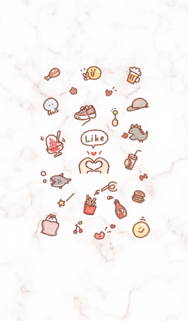 [LINE着せ替え] シンプルなアイコン17♥ピンクブラウン10_1の画像1