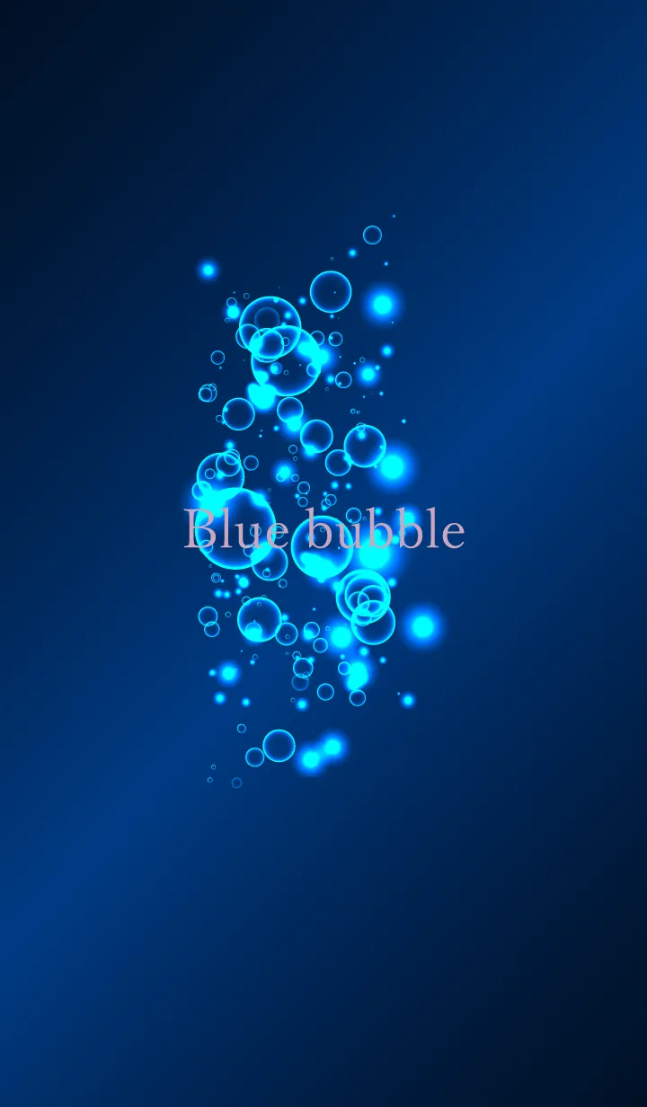 [LINE着せ替え] Blue bubble 10の画像1