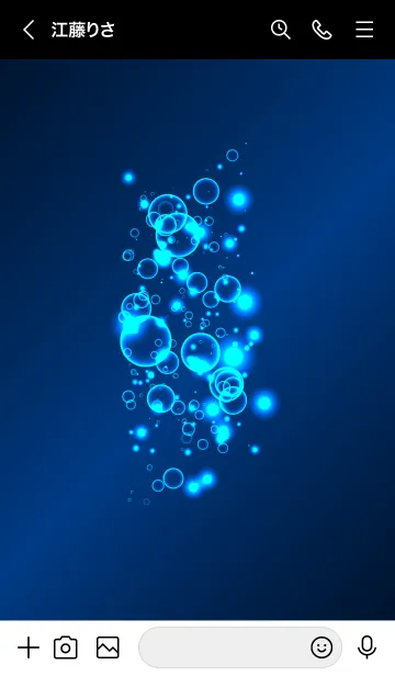 [LINE着せ替え] Blue bubble 10の画像3