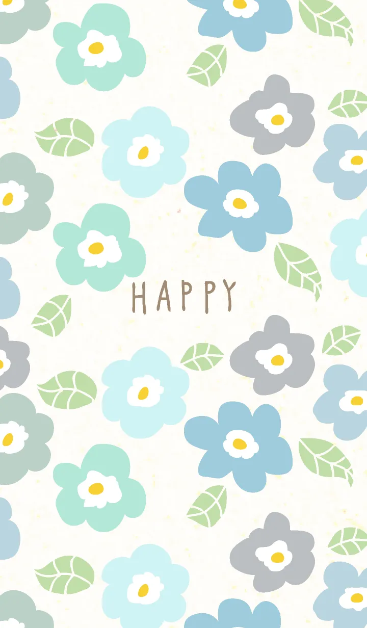 [LINE着せ替え] かわいい花と葉っぱ6の画像1