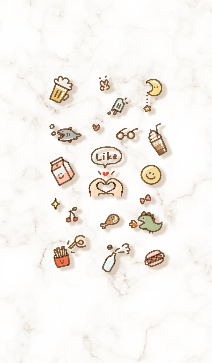 [LINE着せ替え] シンプルなアイコン16♥ブラウン03_1の画像1