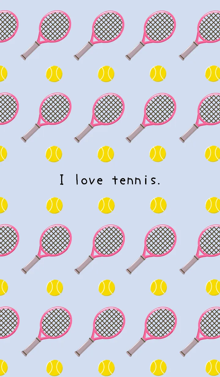 [LINE着せ替え] テニスの着せかえ/ブルーグレイの画像1