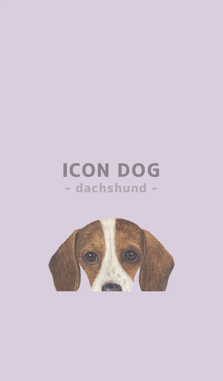 [LINE着せ替え] ICON DOG - ダックスフンド - PASTEL PL/04の画像1