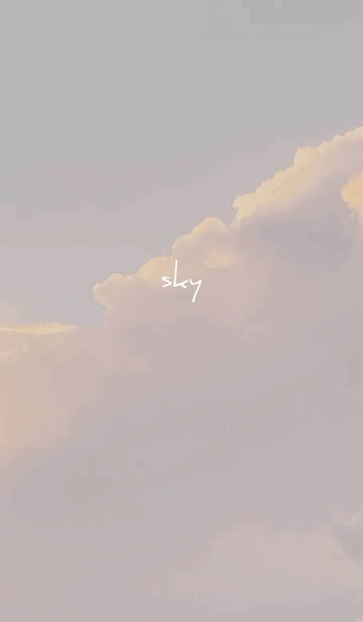 [LINE着せ替え] ベージュと青 : Emo Soraの画像1