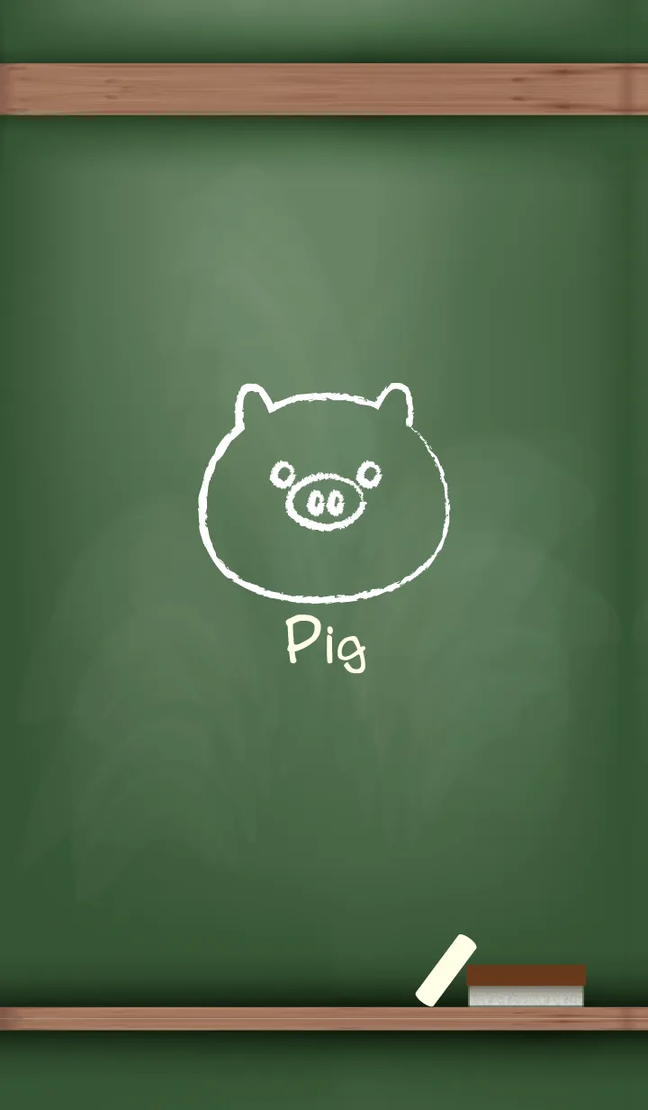 [LINE着せ替え] blackboard Pig 27の画像1