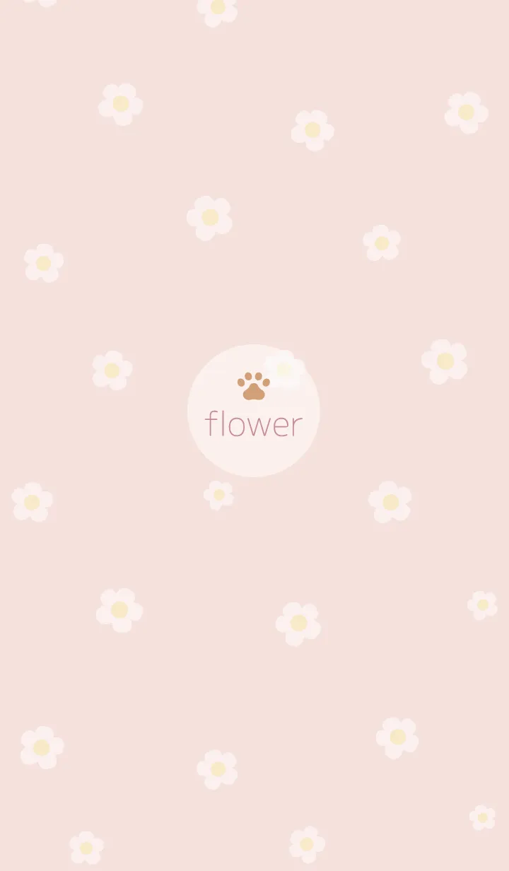 お花<肉球>ピンク.の着せ替えメイン画像
