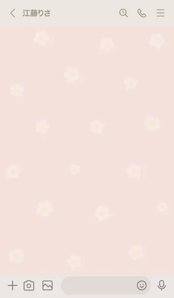 [LINE着せ替え] お花<肉球>ピンク.の画像3