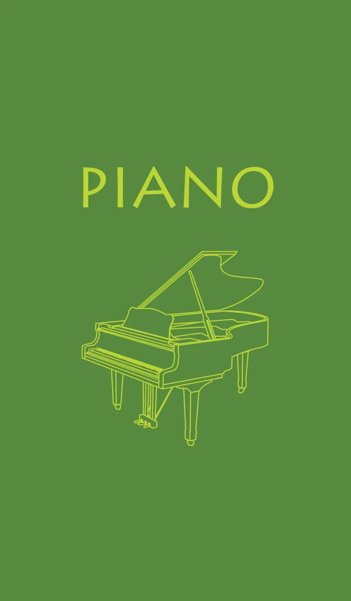 [LINE着せ替え] ピアノ アイビーグリーンの画像1