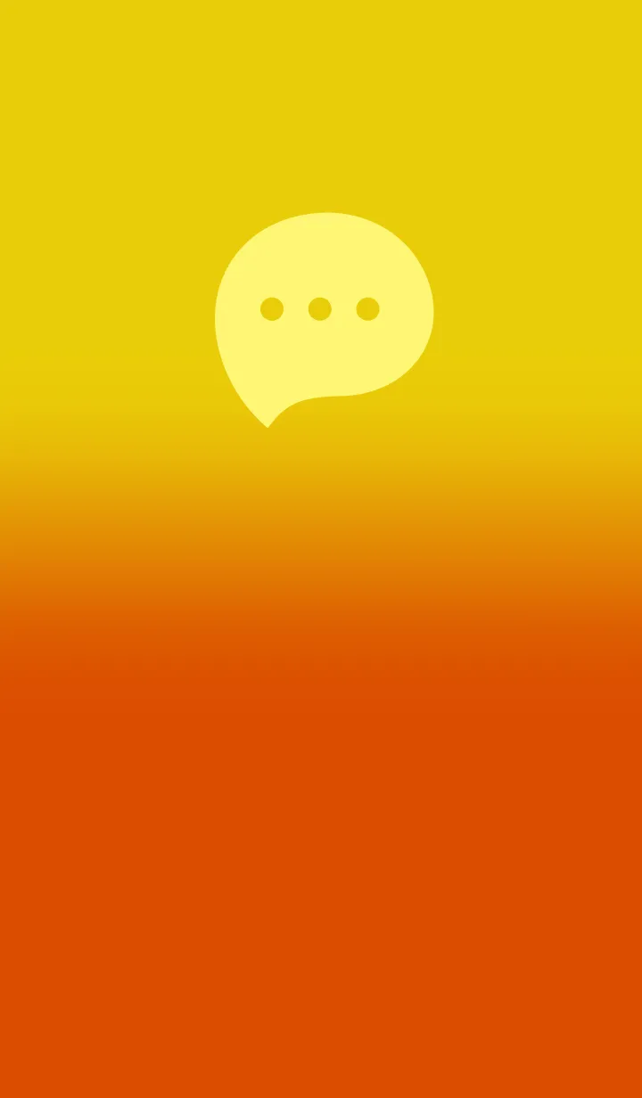 [LINE着せ替え] Deep Yellow & Deep Orange Theme V2 (JP)の画像1