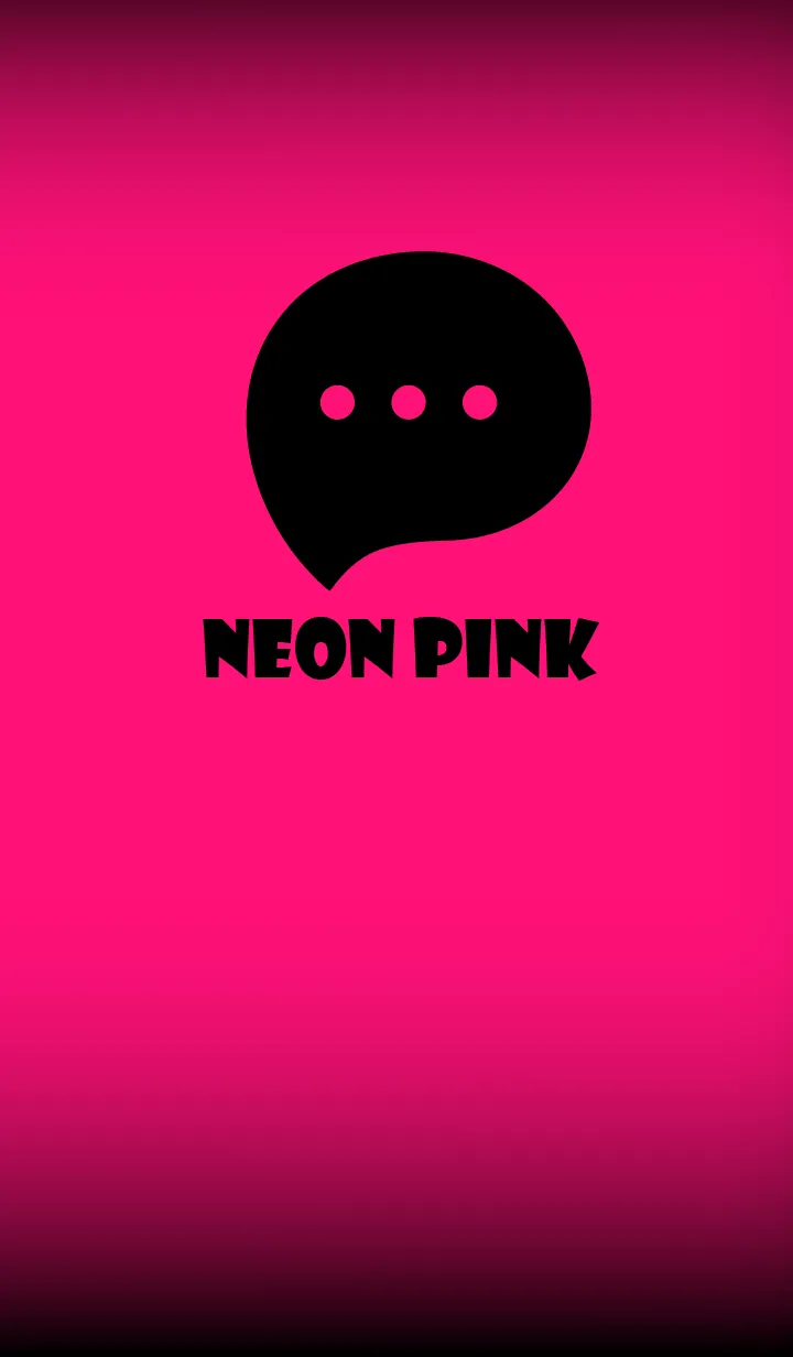 [LINE着せ替え] Neon Pink And Black V.2 (JP)の画像1