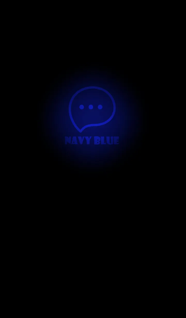 [LINE着せ替え] Navy Blue Neon Theme V2 (JP)の画像1