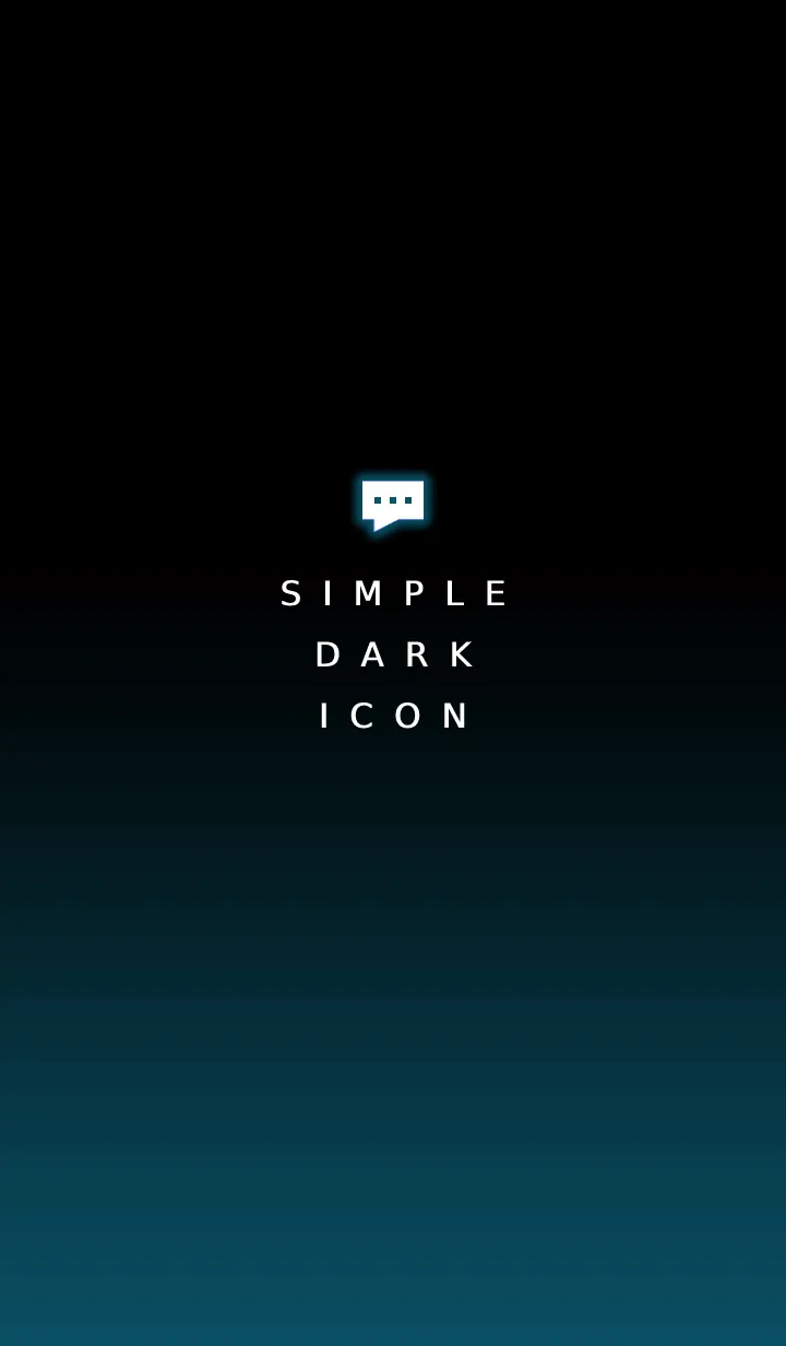 [LINE着せ替え] シンプル ダーク アイコン 9の画像1