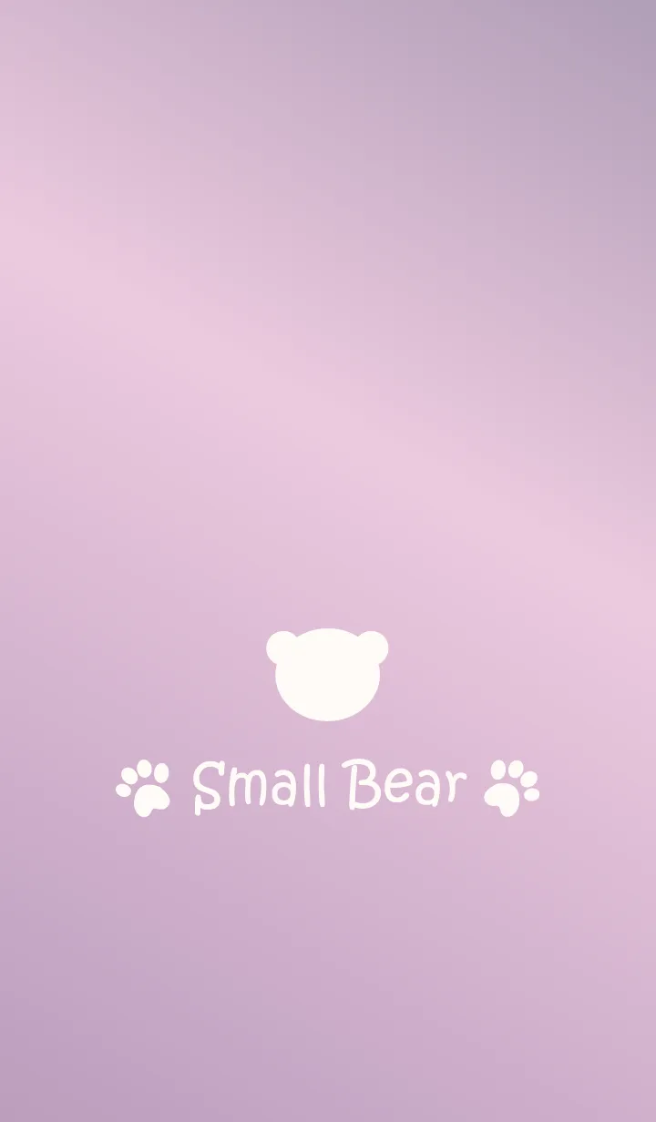[LINE着せ替え] Small Bear *PURPLE GRADATION 2*の画像1