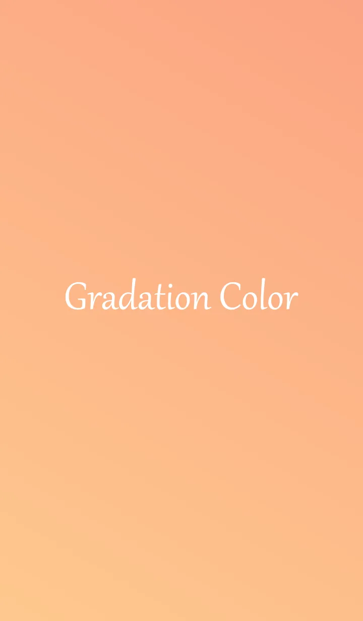 [LINE着せ替え] Gradation Color *Orange 3*の画像1