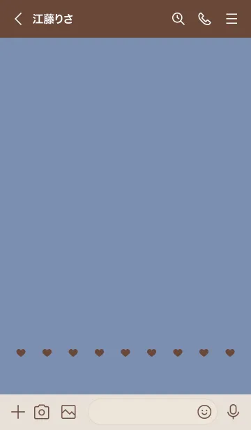 [LINE着せ替え] ねことハート(brown&dusty colors:07)の画像3