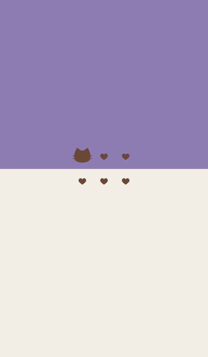 [LINE着せ替え] ねことハート(brown&dusty colors:08)の画像1