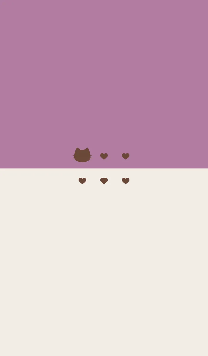 [LINE着せ替え] ねことハート(brown&dusty colors:09)の画像1