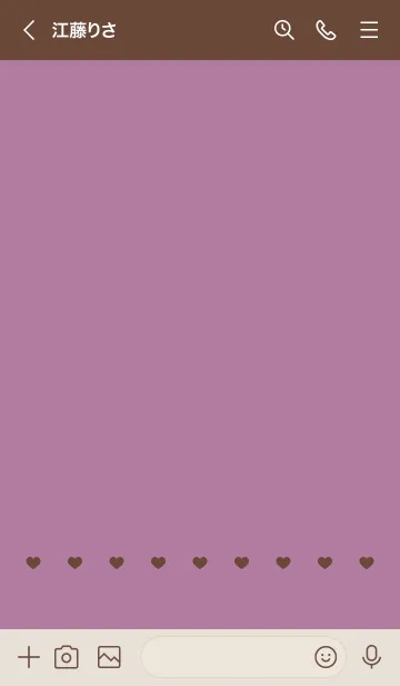 [LINE着せ替え] ねことハート(brown&dusty colors:09)の画像3