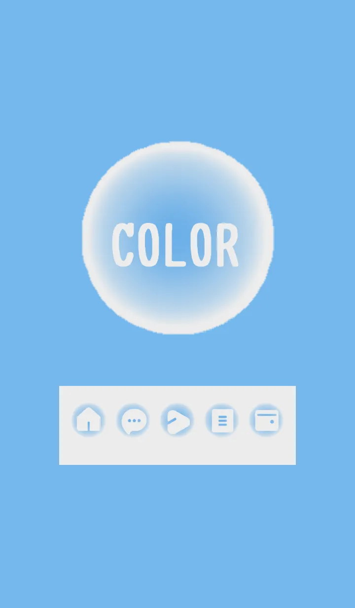 [LINE着せ替え] blue color D06の画像1