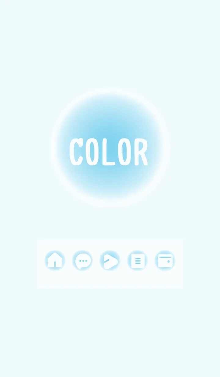 [LINE着せ替え] blue color D08の画像1