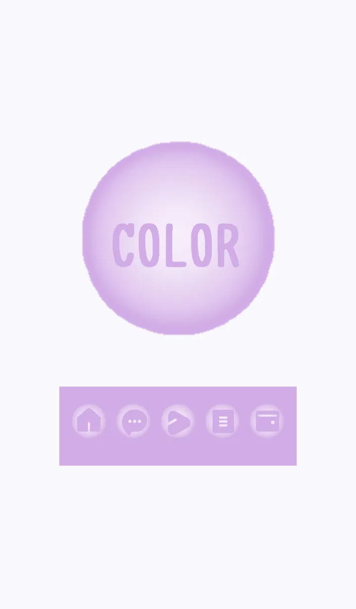 [LINE着せ替え] purple color D07の画像1