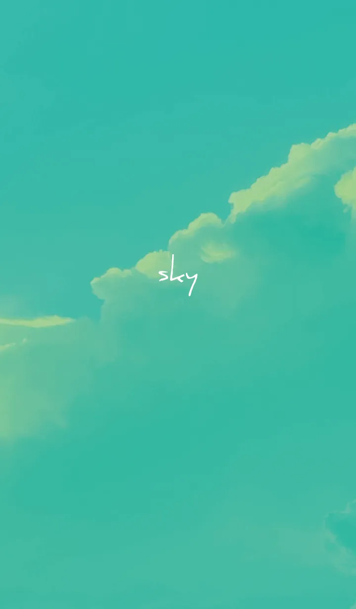 [LINE着せ替え] ミントグリーン : Emo Soraの画像1