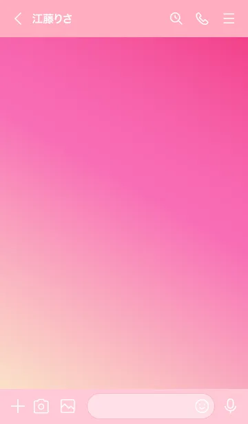 [LINE着せ替え] Gradation Color *Pink 2*の画像3