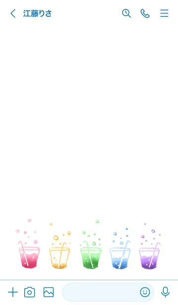 [LINE着せ替え] しゅわっと炭酸ジュースの画像3