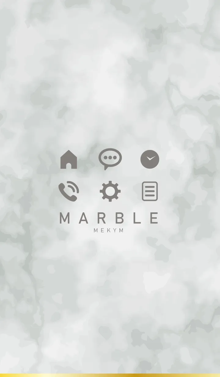 [LINE着せ替え] Marble / SIMPLE ICONの画像1