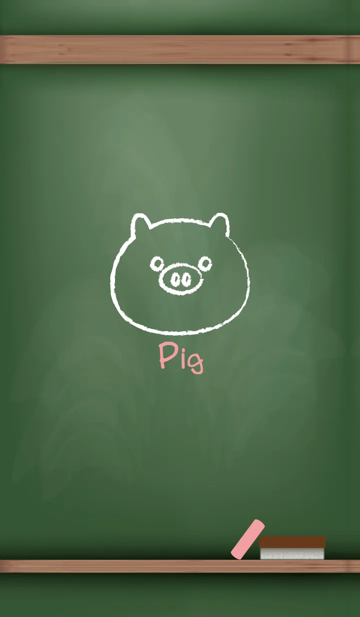 [LINE着せ替え] blackboard Pig 30の画像1