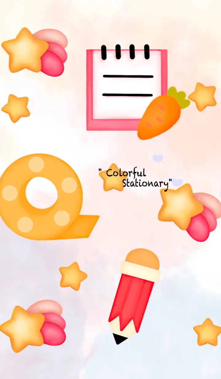 [LINE着せ替え] Colorful stationary 10 :)の画像1