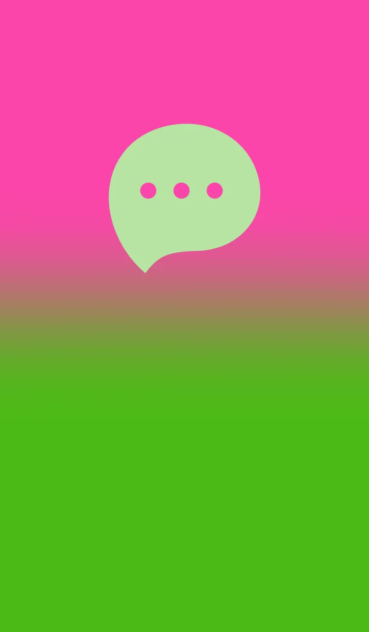 [LINE着せ替え] Kelly Green & Fuchsia Pink Theme V2 (JP)の画像1