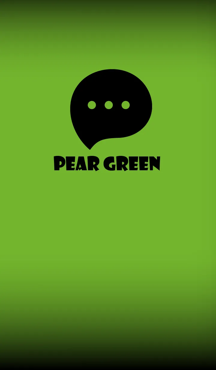 [LINE着せ替え] Pear Green And Black V.2 (JP)の画像1