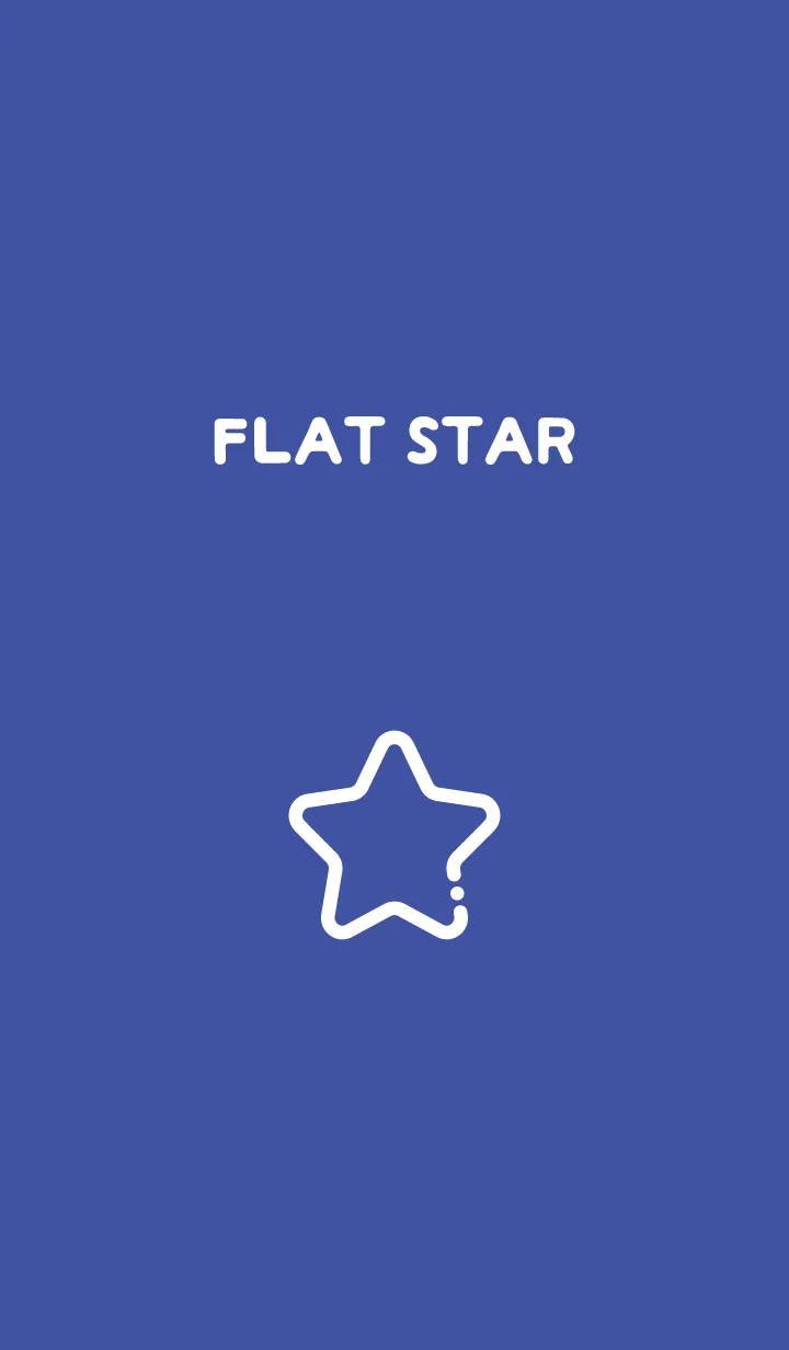 [LINE着せ替え] FLAT STAR / Ultramarine Blueの画像1