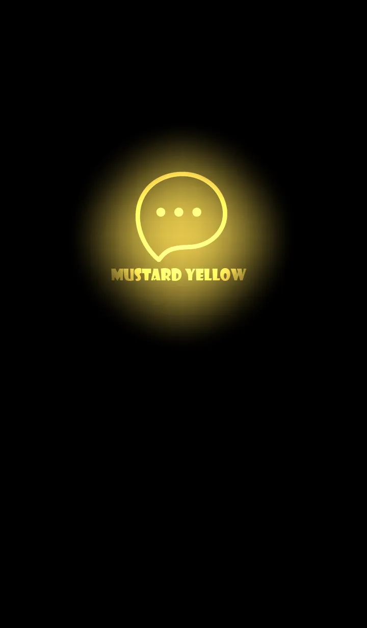 [LINE着せ替え] Mustard Yellow Neon Theme V2 (JP)の画像1