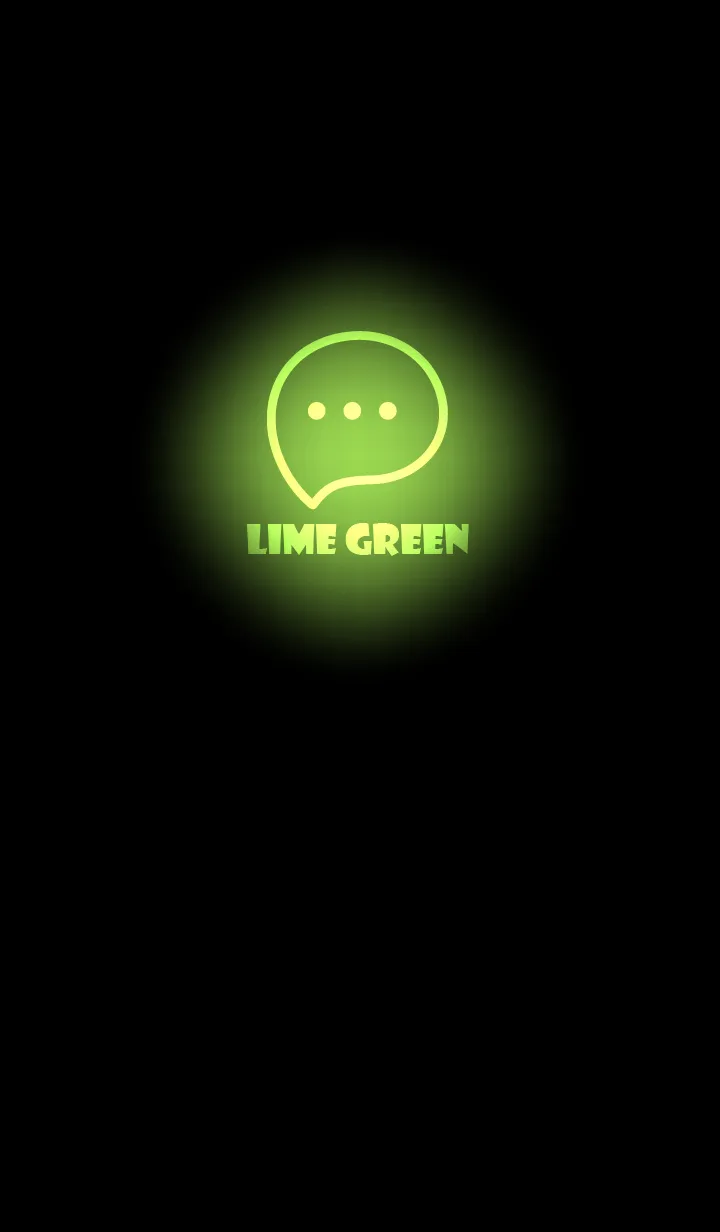 [LINE着せ替え] Lime Green Neon Theme V2 (JP)の画像1