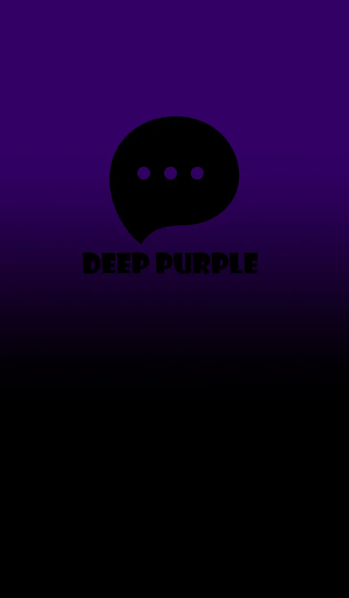 [LINE着せ替え] Black & Deep Purple Theme V2 (JP)の画像1