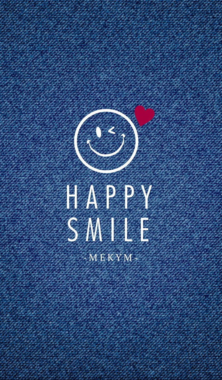 [LINE着せ替え] HAPPY SMILE DENIM-HEART 13の画像1