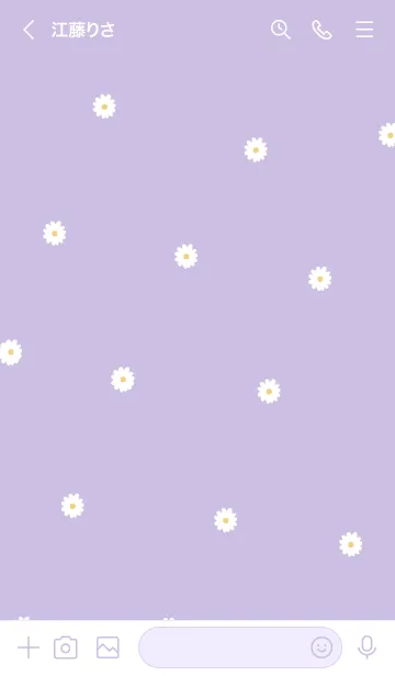 [LINE着せ替え] Daisy Days :purpleの画像3